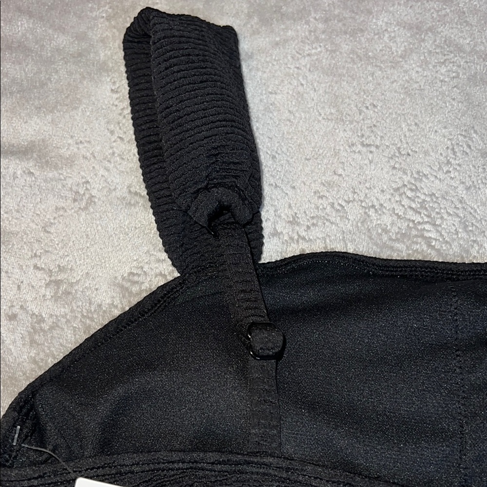 Members Mark Elegant Black Textured Tankini Swim Top - Picture 6 of 8